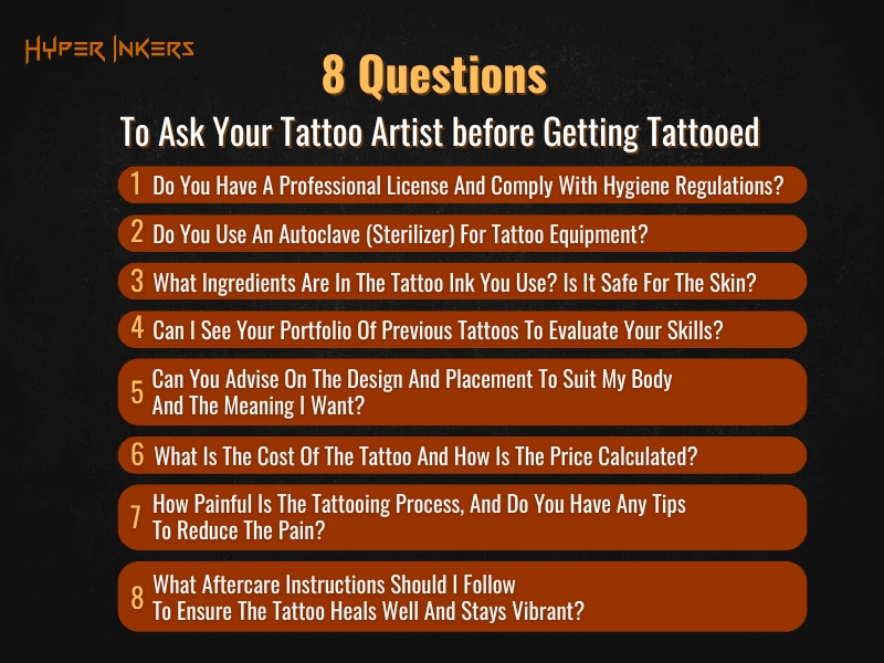 what to ask a tattoo artist before getting a tattoo - Hyper Inkers what to ask a tattoo artist before getting a tattoo