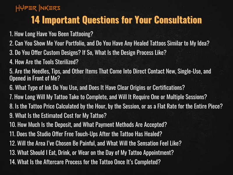 questions your tattoo artist may ask - Hyper Inkers questions your tattoo artist may ask