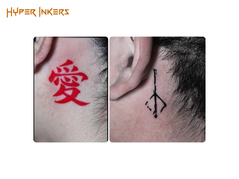 exploring neck tattoo placement options - Hyper Inkers exploring neck tattoo placement options