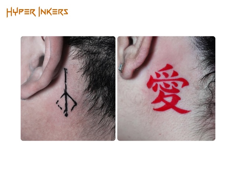 tattoo placement ideas - Hyper Inkers Behind the ear offers the ultimate discreet canvas for tiny, personal art.