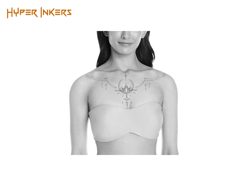 underboob sternum tattoo placement guide - Hyper Inkers underboob sternum tattoo placement guide