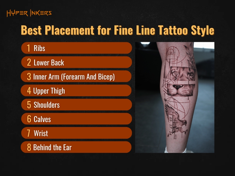 ideal placement for fine line tattoos - Hyper Inkers ideal placement for fine line tattoos