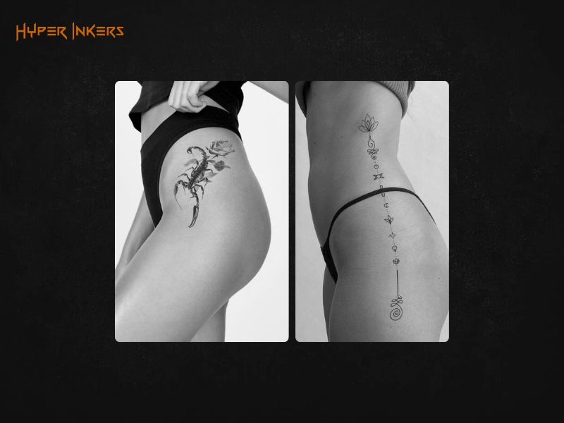 subtle tattoo spot ideas - Hyper Inkers subtle tattoo spot ideas