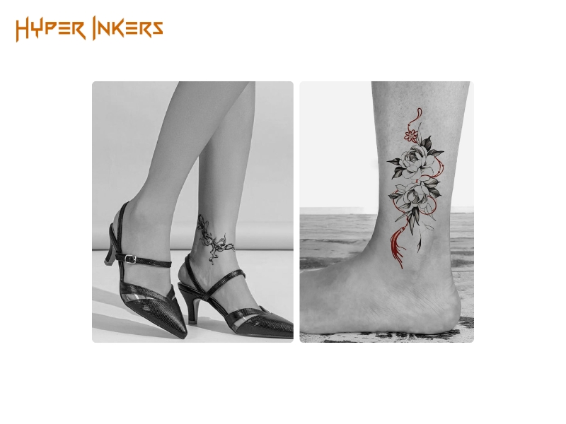 creative ways to place a foot tattoo - Hyper Inkers creative ways to place a foot tattoo