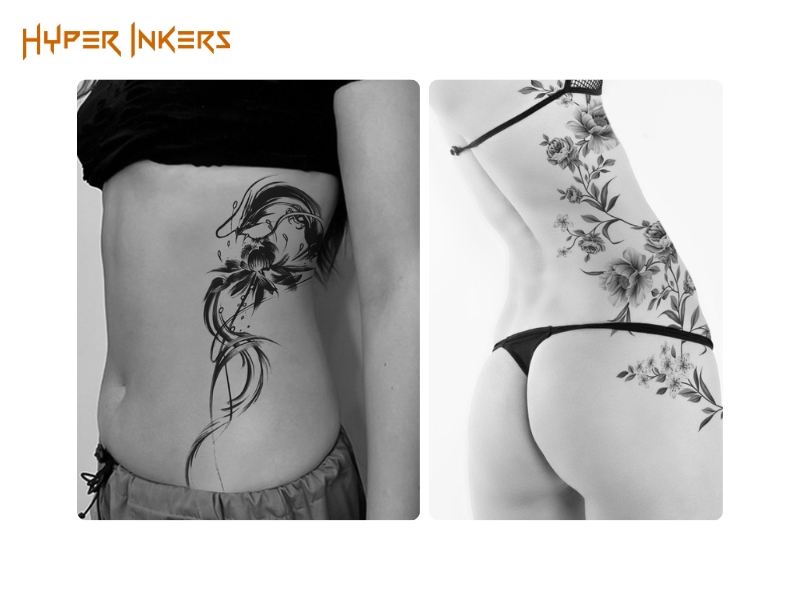 where to get a tattoo on your body - Hyper Inkers An elegant, body-contouring placement renowned for being one of the most painful to endure.