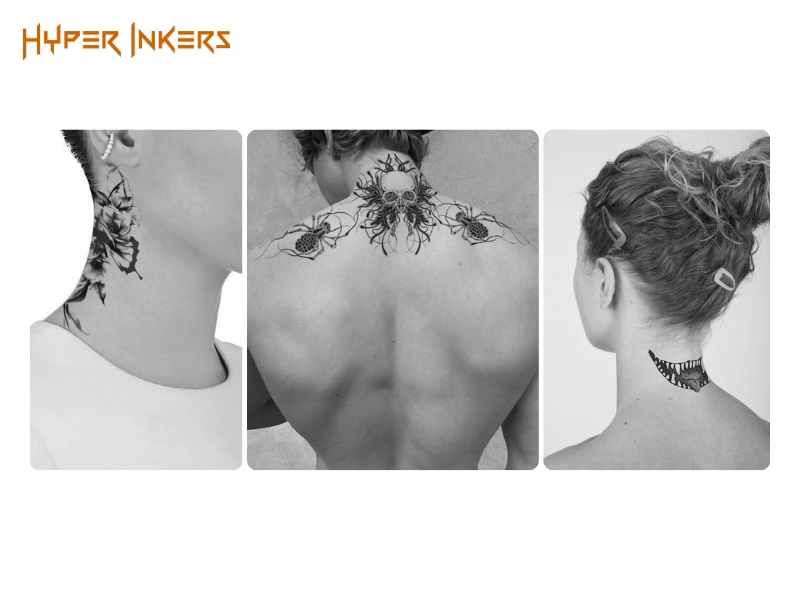 neck tattoo placement inspiration gallery - Hyper Inkers neck tattoo placement inspiration gallery