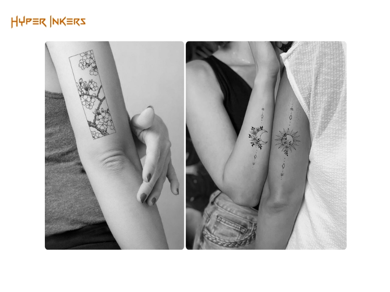 best spots for delicate tattoos - Hyper Inkers The back of the arm is an ideal placement, offering low pain, excellent longevity, and a perfect canvas for vertical art."