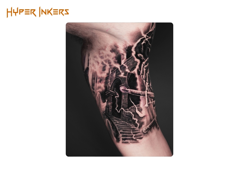 arm sleeve tattoo design placement