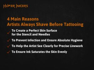 Professional shaving is a non-negotiable step, essential for hygiene, safety, and the final quality of your tattoo.