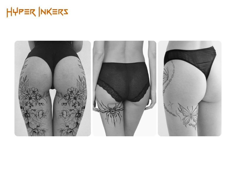 upper thigh tattoo placement - Hyper Inkers upper thigh tattoo placement