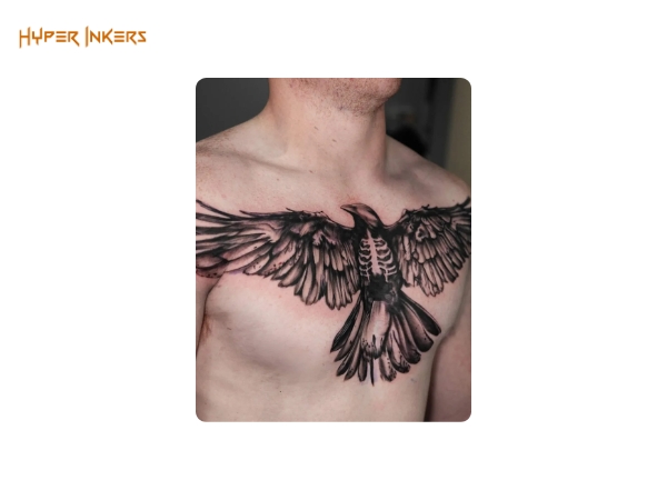 sternum tattoo placement - Hyper Inkers A bold placement signifying profound confidence, the full chest piece is the ultimate large-scale statement.