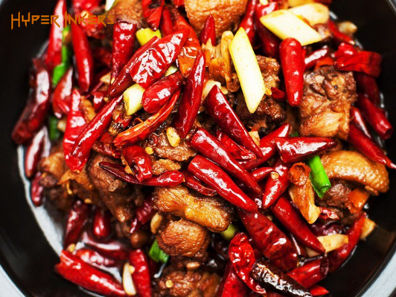 foods-after-piercings 5 - Hyper Inkers Spicy foods like this dish containing dried chili peppers can cause burning and irritation.