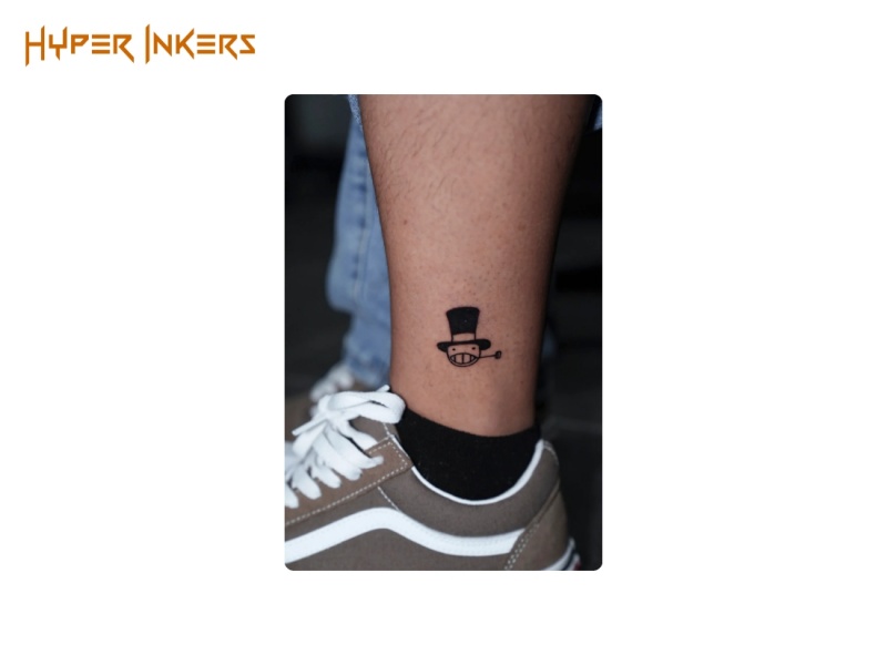 small ankle tattoo placement