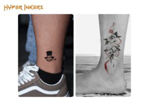 word tattoo on ankle placement