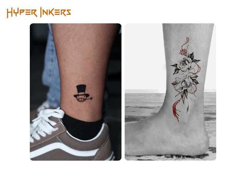 word tattoo on ankle placement - Hyper Inkers word tattoo on ankle placement