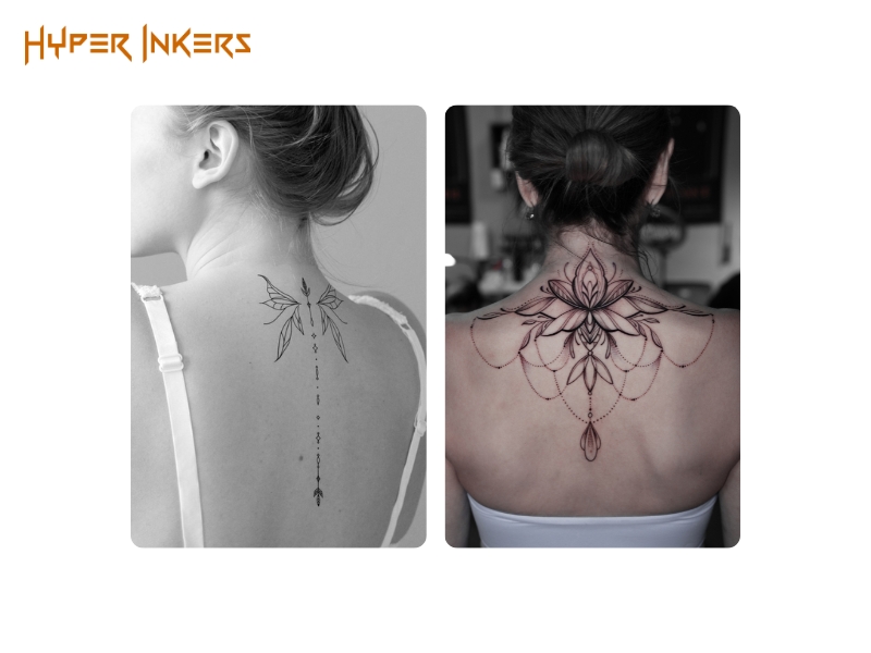 back tattoo locations - Hyper Inkers The upper back offers a broad, stable canvas, making it the ideal placement for impactful and symmetrical artwork.
