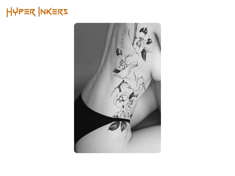 A full ribcage piece is the ultimate commitment for a true masterpiece.